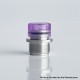 Wildtip Style Integrated Drip Tip for dotMod dotAIO V1 / V2 Pod - Translucent Purple, Stainless Steel + Acrylic