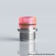 Wildtip Style Integrated Drip Tip for dotMod dotAIO V1 / V2 Pod - Translucent Pink, Stainless Steel + Acrylic