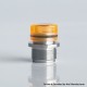 Wildtip Style Integrated Drip Tip for dotMod dotAIO V1 / V2 Pod - Translucent Yellow, Stainless Steel + Acrylic