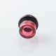 909 Modify Style 510 Drip Tip for RDA / RTA / RDTA Atomizer - Red, Aluminum Alloy + Acrylic