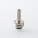 Monarchy Toothpick Style MTL Long Drip Tip for BB / Billet / Boro AIO Box Mod - Silver, Titanium