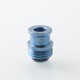 Never Normal Warp NUT Drop Style Drip Tip for BB / Billet / Boro AIO Box Mod - Blue, Titanium