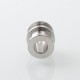 Never Normal Warp NUT Drop Style Drip Tip for BB / Billet / Boro AIO Box Mod - Silver, Stainless Steel