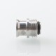 Never Normal Warp NUT Drop Style Drip Tip for BB / Billet / Boro AIO Box Mod - Silver, Stainless Steel