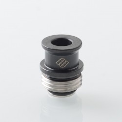 Never Normal Warp NUT Drop Style Drip Tip for BB / Billet / Boro AIO Box Mod - Black, Stainless Steel