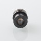 Never Normal Warp NUT Drop Style Drip Tip for BB / Billet / Boro AIO Box Mod - Black, Stainless Steel