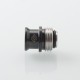 Never Normal Warp NUT Drop Style Drip Tip for BB / Billet / Boro AIO Box Mod - Black, Stainless Steel