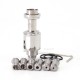 SXK Mission XV KB2 Style RBA Bridge for BB / Billet / Boro - Silver, 1.0mm / 1.2mm / 2.0mm / 2.5mm / 3.0mm / 3.5mm / 4.3mm