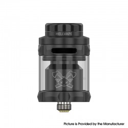 [Ships from Bonded Warehouse] Authentic Hellvape Dead Rabbit Solo RTA Atomizer - Matte Black, 4ml, 24mm Diameter