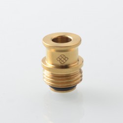 Never Normal Warp NUT Drop Style Drip Tip for BB / Billet / Boro AIO Box Mod - Gold, Stainless Steel