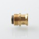 Never Normal Warp NUT Drop Style Drip Tip for BB / Billet / Boro AIO Box Mod - Gold, Stainless Steel