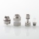 YFTK BY-kA KA V6 Style MTL RTA Rebuildable Tank Atomizer - Silver, 3ml, 22mm