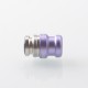 Mission XV DotMission Style Threaded Drip Tip for dotMod dotAIO V1 / V2 Pod - Purple, SS + Aluminum