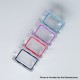 Silicone Gaskets Set for Mission XV DotBoro Style Tank - Blue + Red + Purple + Black, 4 PCS Square + 2 PCS Round Sealing Ring