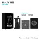 Authentic Ambition Mods Kil-Lite 60W AIO Boro Mod - Silver Black, VW 1~60W, 1 x 18650, Evolv DNA Chipset