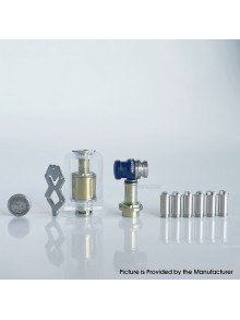 Mission XV KB2 Style RBA Tank Full Kit for DotAIO V1 / V2 - Gold, Titanium, 1.0, 1.2, 2.0, 2.5, 3.0, 3.5, 4.3mm, 3.8ml