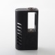 BMM.38 Aio Style 60W Boro Box Mod - Black, Flower Pattern, 1~60W, 1 x 18650 / 21700