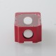 Mission XV Style Space Pod Boro Tank for SXK BB / Billet AIO Box Mod Kit - Red, Aluminum