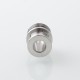 Never Normal Warp NUT Drop Style Drip Tip for BB / Billet / Boro AIO Box Mod - Silver, Stainless Steel