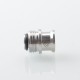 Never Normal Warp NUT Drop Style Drip Tip for BB / Billet / Boro AIO Box Mod - Silver, Stainless Steel