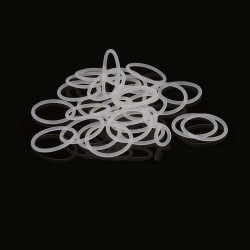 Replacement O-Ring Seals for E-Cigarette - Translucent, Silicone, 13 x 11 x 1mm (OD x ID x T) (20 PCS)