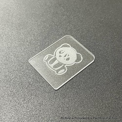 Replacement Tank Cover Plate for Boro / BB / Billet Tank - Panda Pattern, Glass