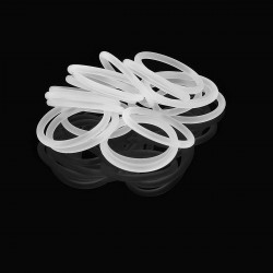 Replacement O-Ring Seals for E- - Translucent, Silicone, 16 x 13 x 1.5mm (OD x ID x T) (20 PCS)