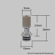 Authentic Auguse ERA V3 510 Drip Tip for RTA / RDA / RDTA Atomizer - Black + White, SS + POM