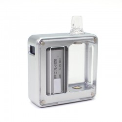 Authentic SXK Bantam V3 AIO Boro Box Mod Kit - Silver, VW 5~30W, 1 x 18350, Compatible with BB / Billet Boro Tank