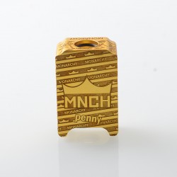 Monarchy X Penny Style Boro Tank for SXK BB / Billet AIO Box Mod Kit - Gold, Aluminum Alloy