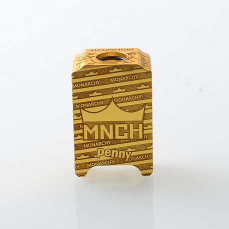 Monarchy X Penny Style Boro Tank for SXK BB / Billet AIO Box Mod Kit - Gold, Aluminum Alloy