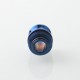 Never Normal Warp NUT Drop Style Drip Tip for BB / Billet / Boro AIO Box Mod - Blue, Stainless Steel