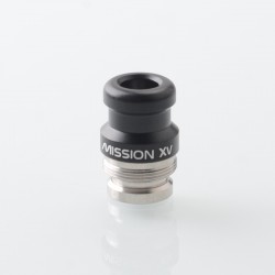 Mission XV DotMission Style Threaded Drip Tip for dotMod dotAIO V1 / V2 Pod - Black, SS + Aluminum