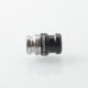 Mission XV DotMission Style Threaded Drip Tip for dotMod dotAIO V1 / V2 Pod - Black, SS + Aluminum