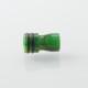 Monarchy Tapered Style 510 Drip Tip - Green, Resin