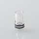 Monarchy Tapered Style 510 Drip Tip - Translucent, Acrylic