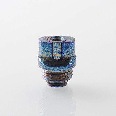 Authentic MK MODS Toxic TA Integrated Drip Tip for BB / Billet / Boro AIO Box Mod - Blue, Titanium