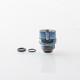 Authentic MK MODS Toxic TA Integrated Drip Tip for BB / Billet / Boro AIO Box Mod - Blue, Titanium