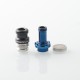 MISSION KB2 Style RBA Tank Full Kit for DotAIO V1 / V2 - Blue, Air Pins 1.0, 1.2, 2.0, 2.5, 3.0, 3.5, 4.3mm, 3.8ml