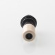 Authentic Auguse ERA V3 510 Drip Tip for RTA / RDA / RDTA Atomizer - Black + Beige, SS + PEEK