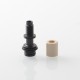 Authentic Auguse ERA V3 510 Drip Tip for RTA / RDA / RDTA Atomizer - Black + Beige, SS + PEEK