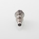 Authentic Auguse ERA V3 510 Drip Tip for RTA / RDA / RDTA Atomizer - Silver + Beige, SS + PEEK