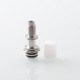 Authentic Auguse ERA V3 510 Drip Tip for RTA / RDA / RDTA Atomizer - Silver + White, SS + POM