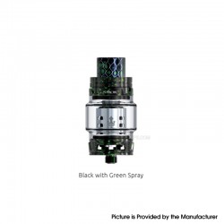 [Ships from Bonded Warehouse] Authentic SMOKTech SMOK TFV12 Prince Sub Ohm Tank - Black Green Spray, 8ml, 28mm, Standard Edition