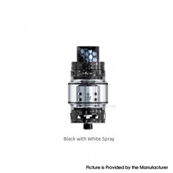 [Ships from Bonded Warehouse] Authentic SMOKTech SMOK TFV12 Prince Sub Ohm Tank - Black White Spray, 8ml, 28mm, Standard Edition