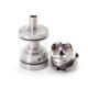 SXK Monarchy Prime Style RTA Rebuildable Tank Atomizer - Silver, 316SS + PCTG, 4.0ml, 22mm Diameter