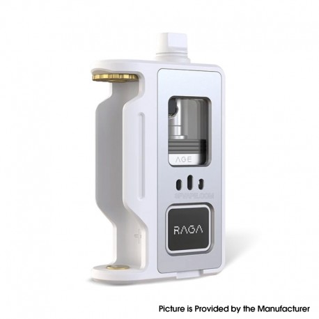 [Ships from Bonded Warehouse] Authentic Aspire Raga Aio Pod System Kit - White, VW 5~75W, 1 x 18650, 4.5ml