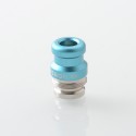 Mission XV DotMission Style Threaded Drip Tip for dotMod dotAIO V1 / V2 Pod - Light Blue, SS + Aluminum