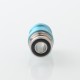 Mission XV DotMission Style Threaded Drip Tip for dotMod dotAIO V1 / V2 Pod - Light Blue, SS + Aluminum