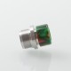 Wildtip Style Integrated Drip Tip for dotMod dotAIO V1 / V2 Pod - Green, Stainless Steel + Resin